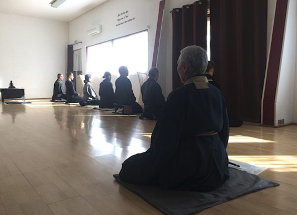 Séance de Zazen avec Jokin Sensei
